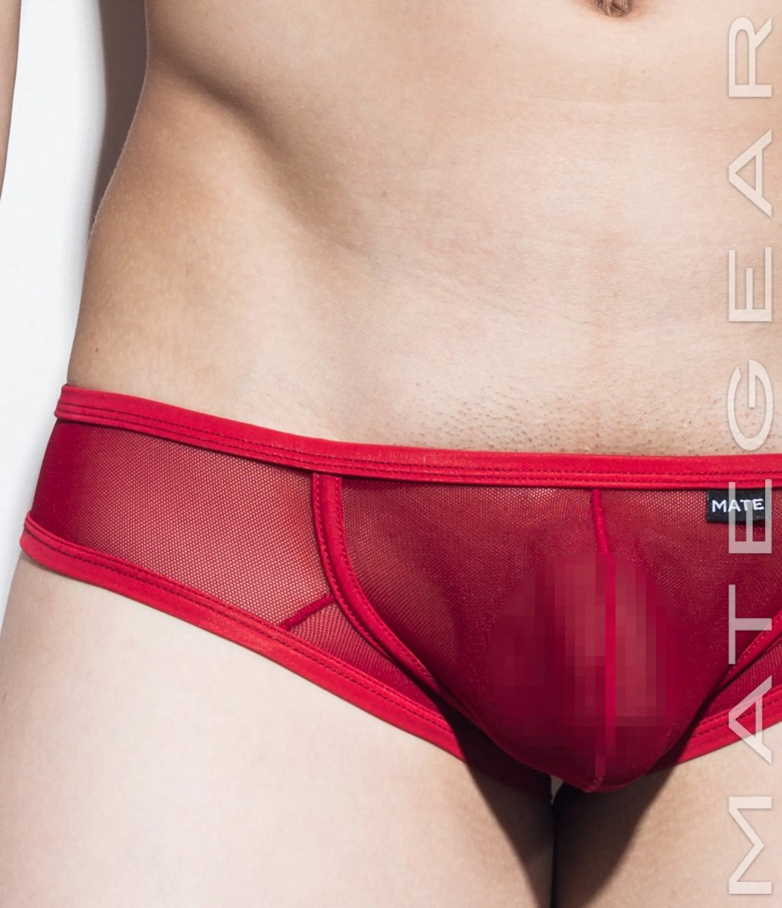 [2pc/Pack] Sexy Men's Underwear Signature Mini Squarecut Trunks - Da Hee (Mesh Series)