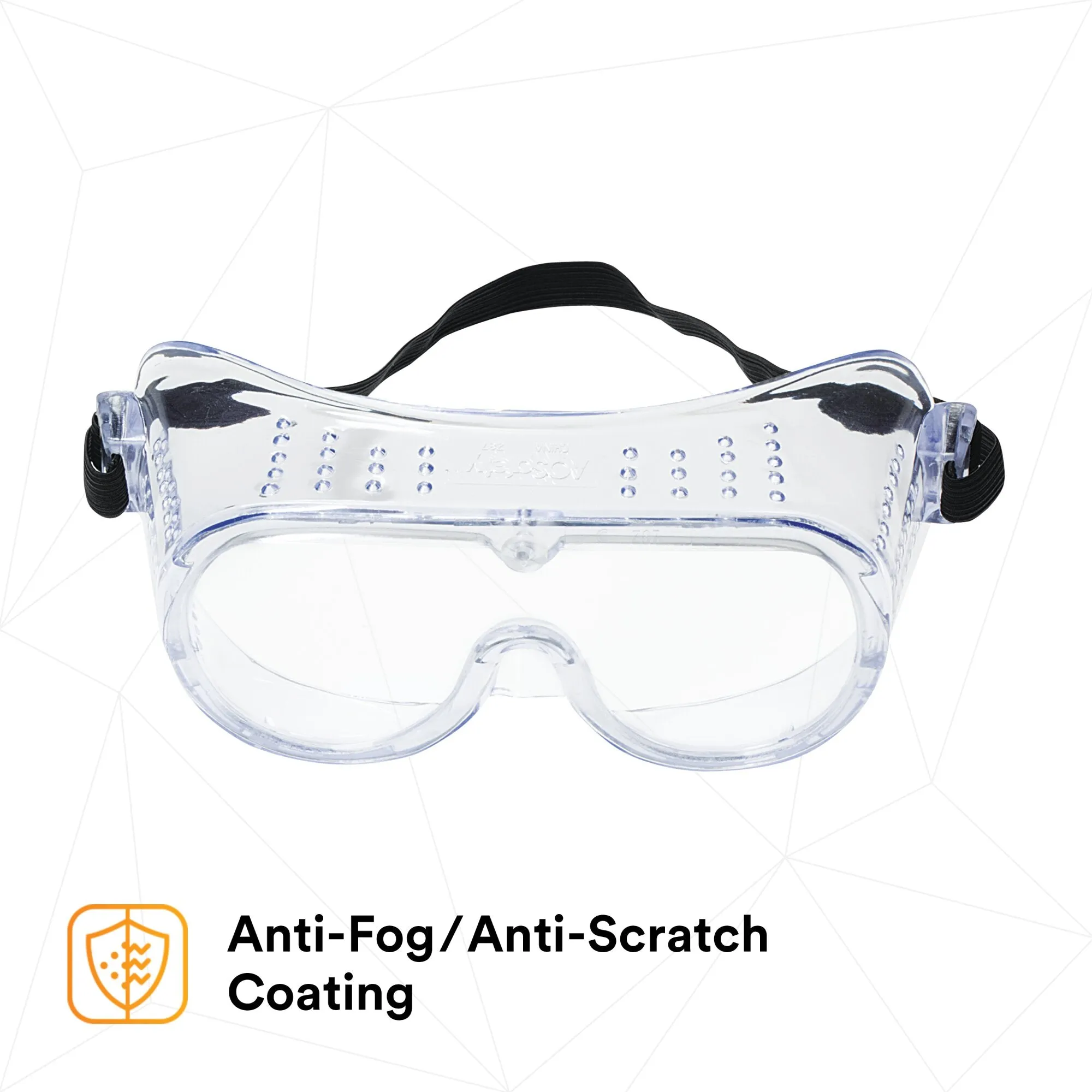 3M 332 Impact Safety Goggles Anti-Fog 40651-00000-10, Clear Anti FogLens