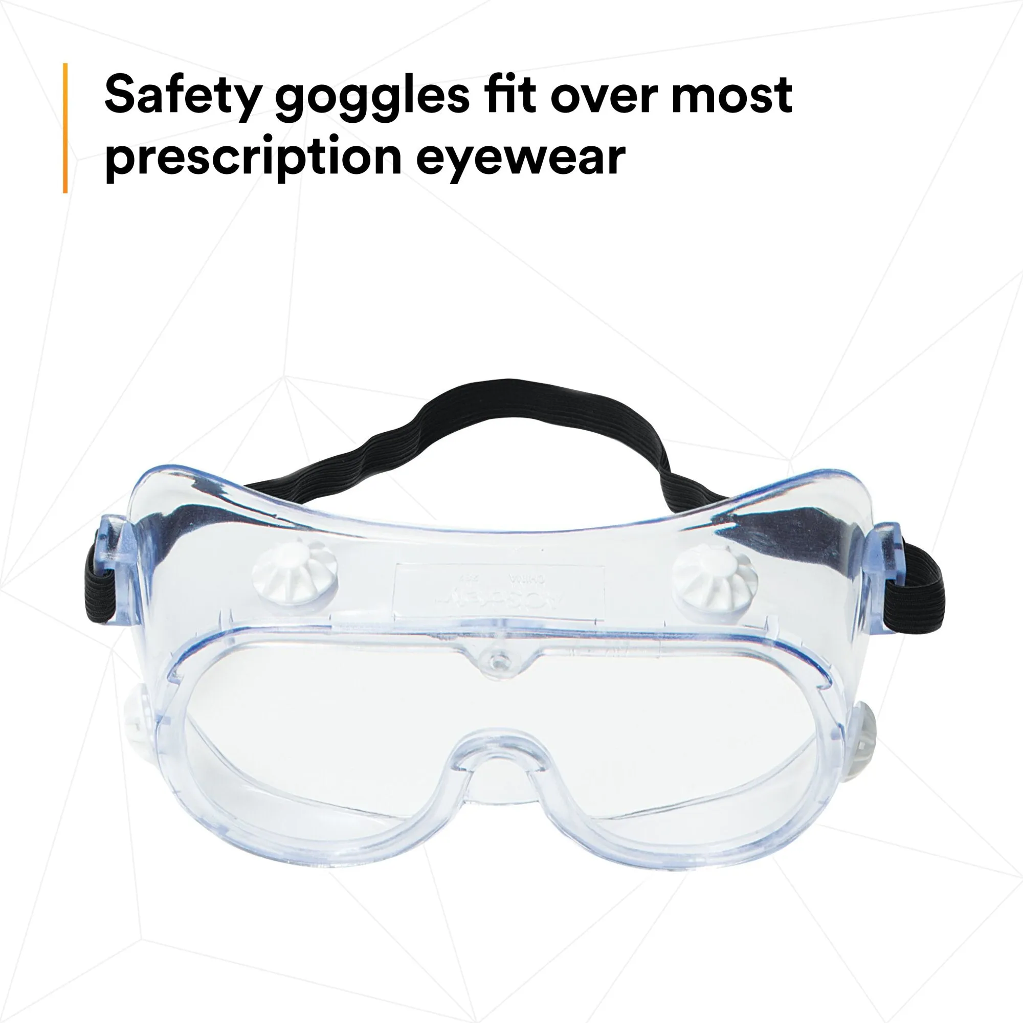 3M 334 Splash Safety Goggles Anti-Fog 40661-00000-10, Clear Anti FogLens