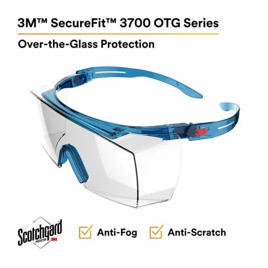 3M Secure Fit Eyewear OTG Clear