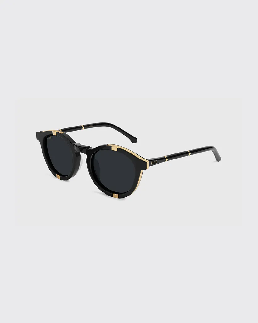 9Five Groove Glasses - Black/Gold