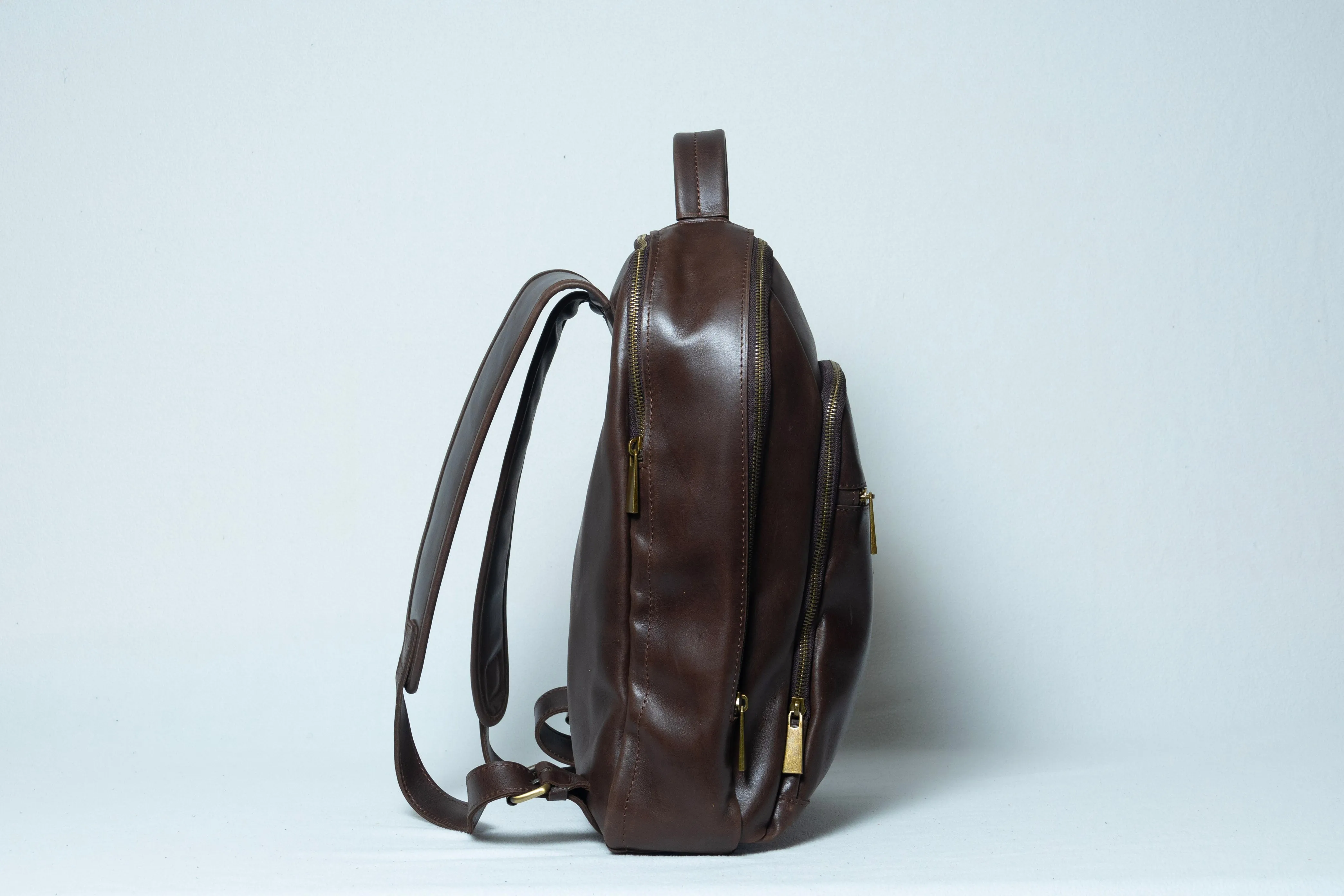 AdaMan Leather  Double Backpack