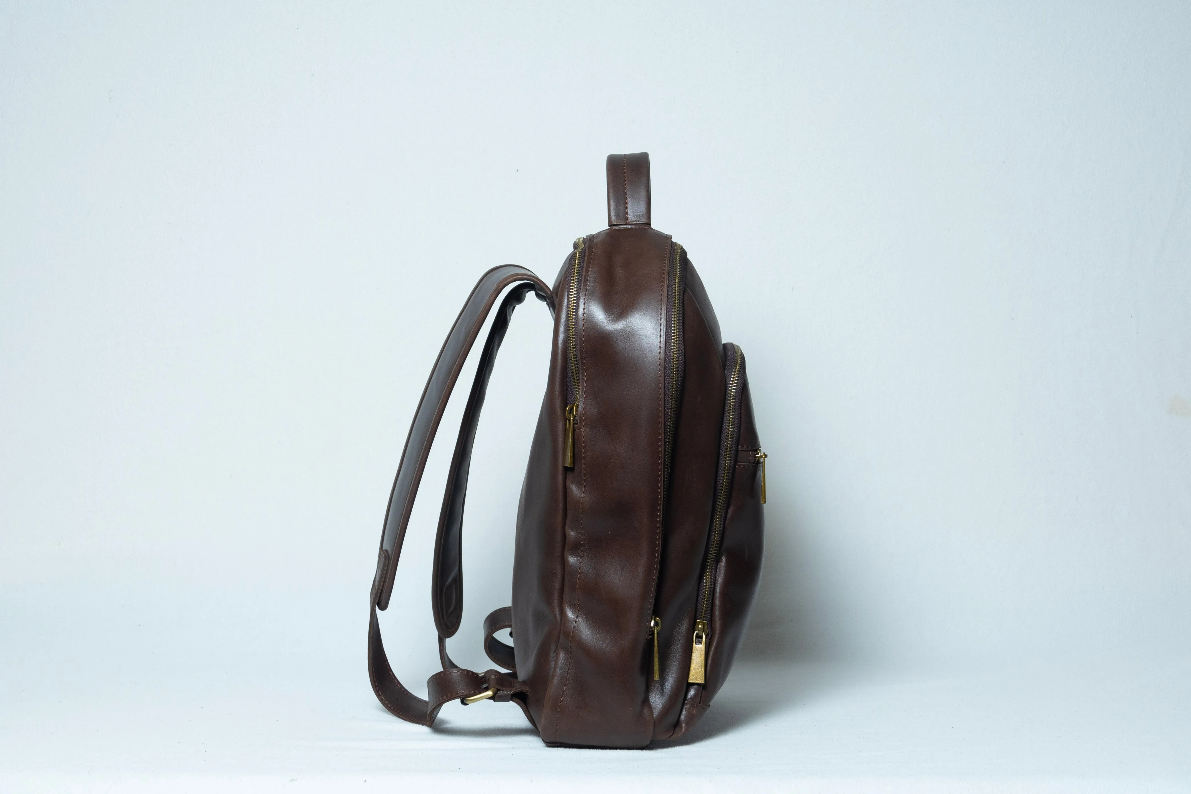 AdaMan Leather  Double Backpack