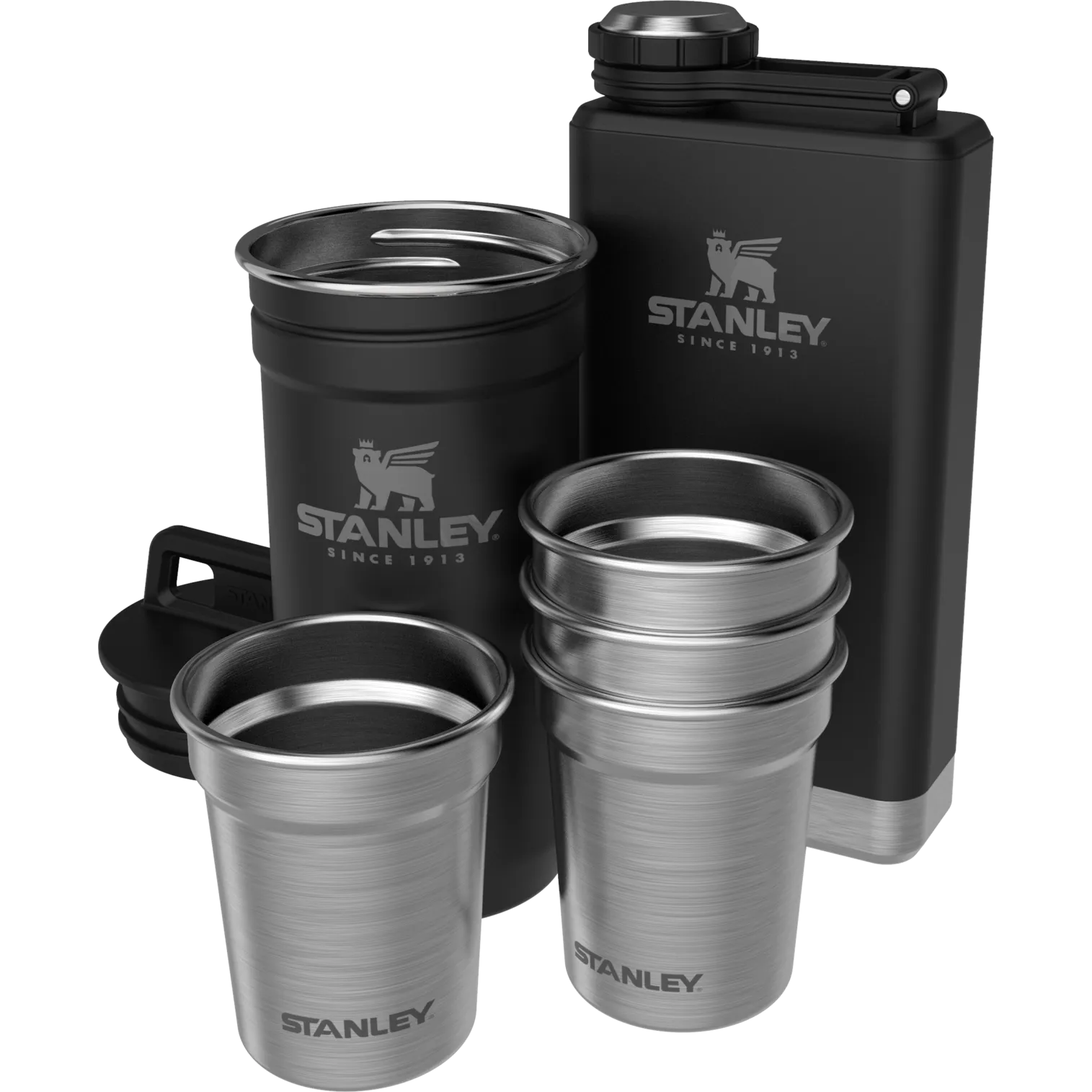 Adventure Pre-Party Shot Glass   Flask Set