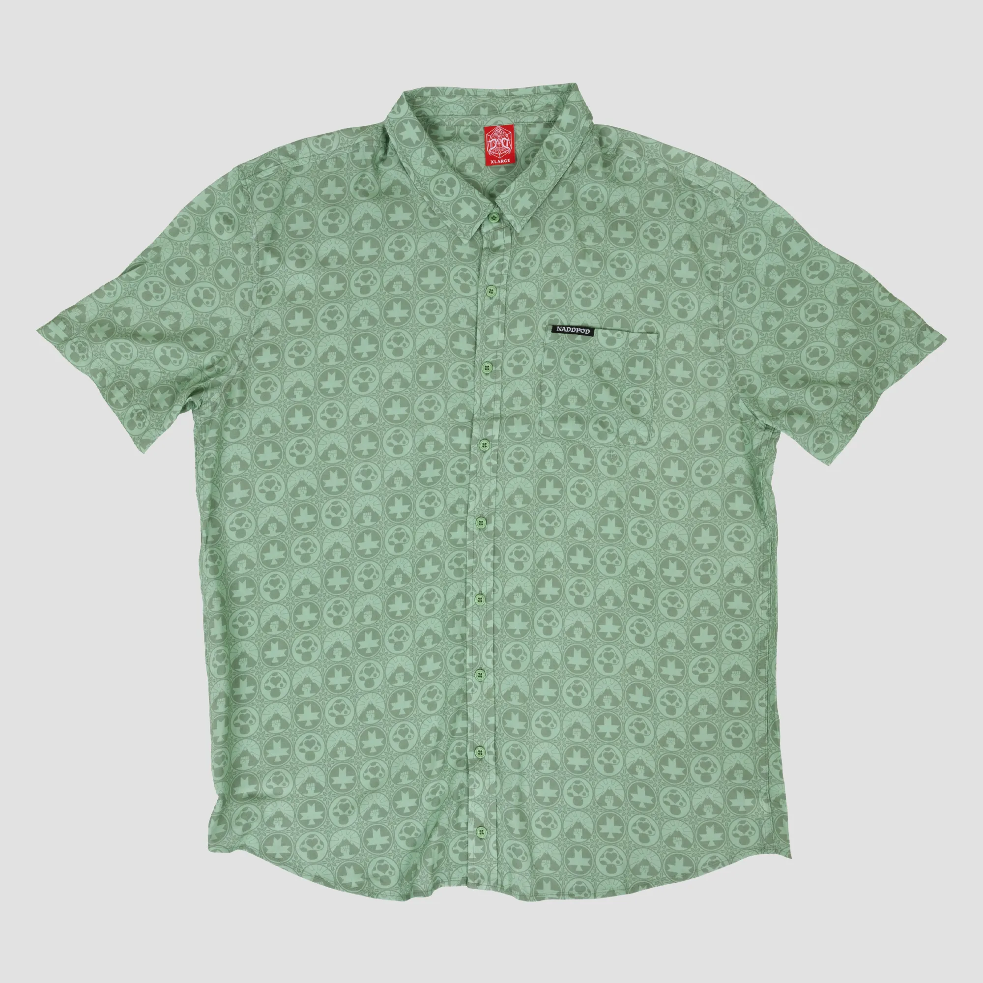 Badge Pattern Button-Down