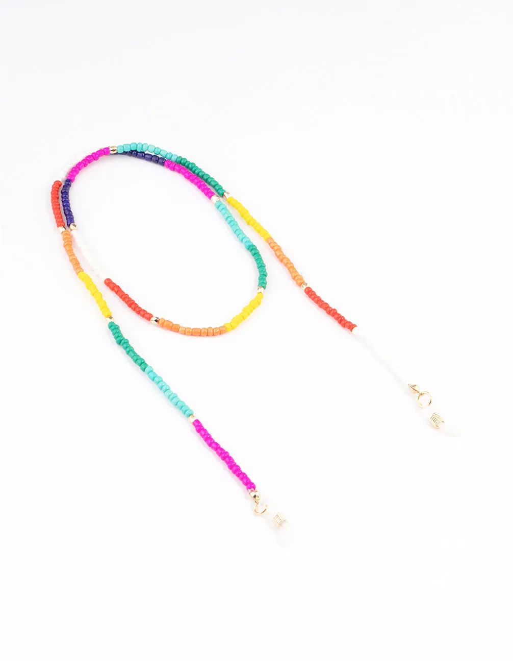 Beaded Multi Coloured Glasses Chain