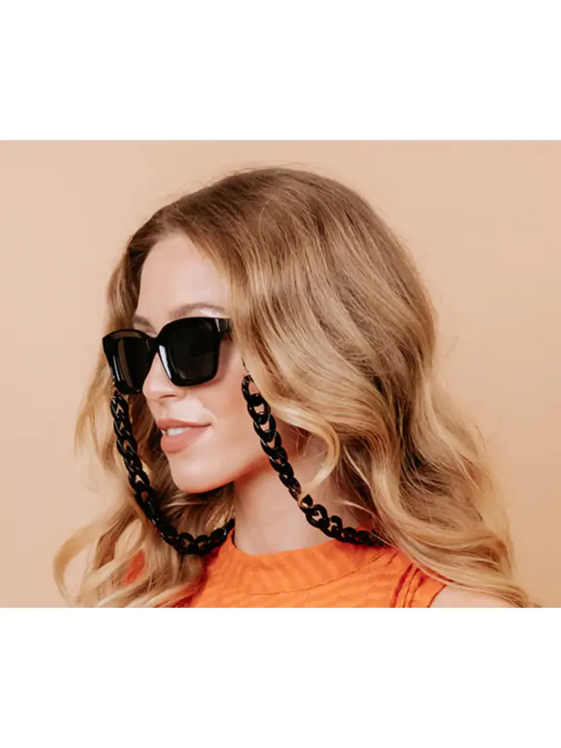 Black Chunky Glasses Chain