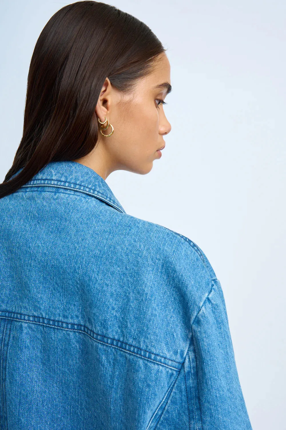 BLUE JEAN BEAUTY BLAZER - BLUE WASH