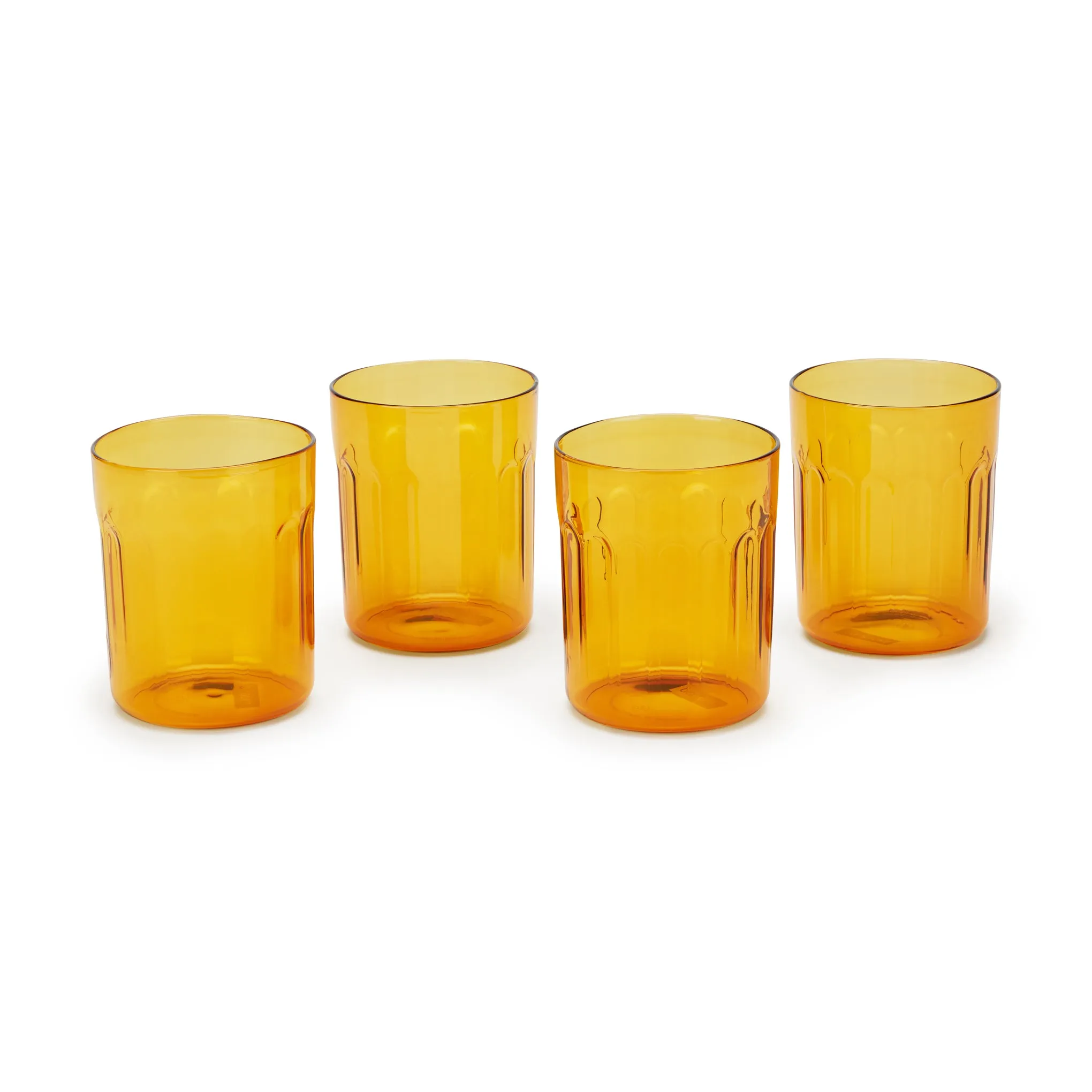 Bodum Chicago Glasses - Set of 4 - Amber