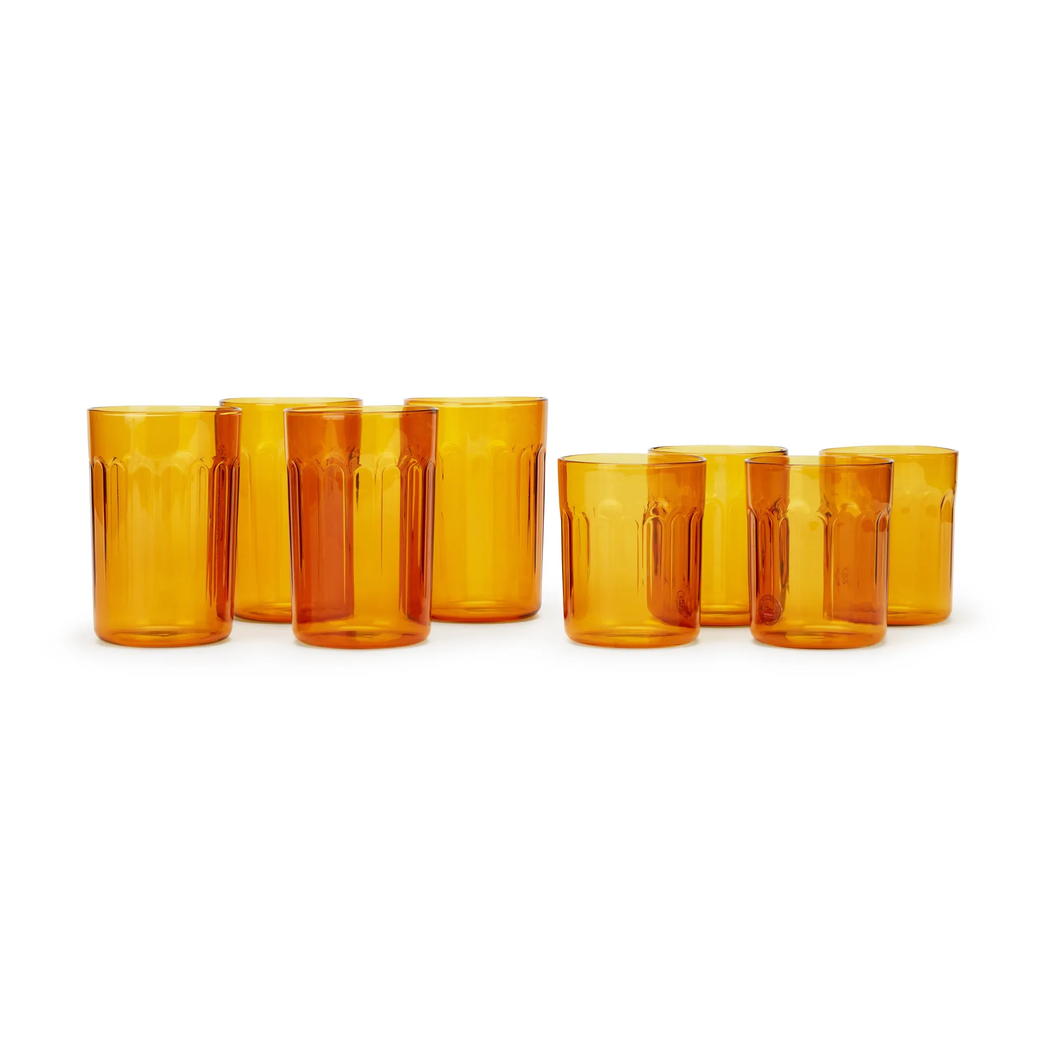 Bodum Chicago Glasses - Set of 4 - Amber