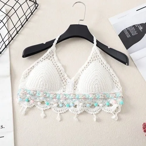 Boho Tassel Sexy Crochet Bikini Top