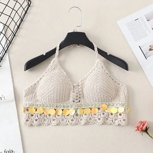 Boho Tassel Sexy Crochet Bikini Top