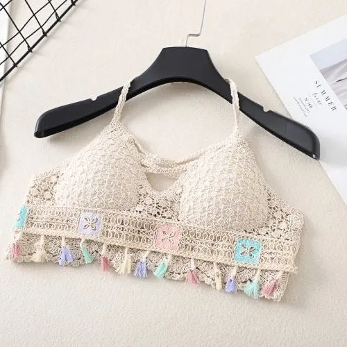 Boho Tassel Sexy Crochet Bikini Top