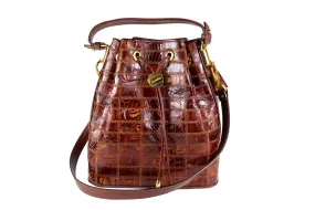 Bol-Perdix patchwork crocodile skin handbag