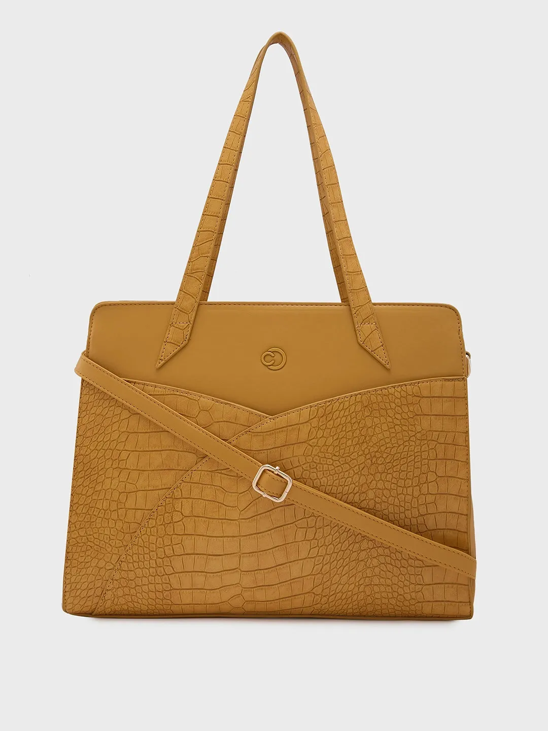 Cabo Laptop Satchel Large Handbag Ochre