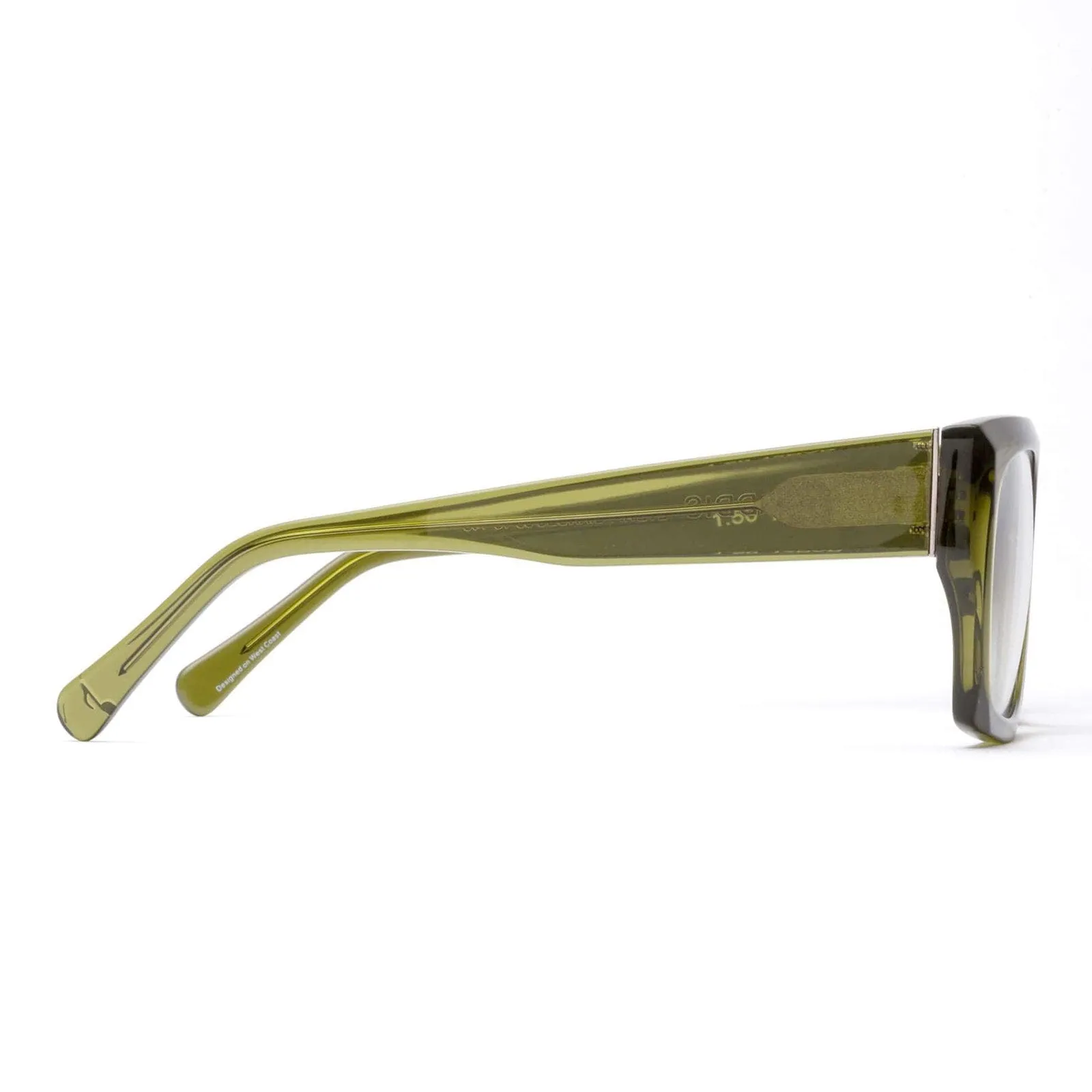 Caddis Reading Glasses, 12 Bar, Heritage Green