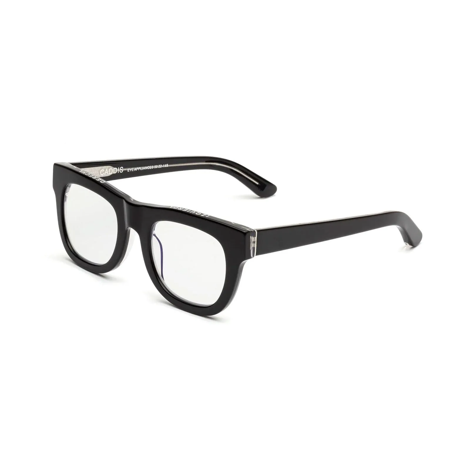 Caddis Reading Glasses, D28, Gloss Black / Vodka