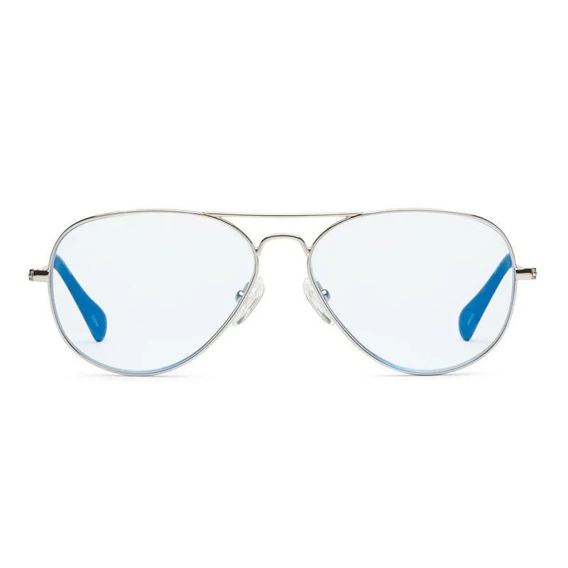 Caddis Reading Glasses, Mabuhay, Chrome Light Blue