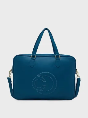 Caprese Dora Laptop Bag Large Solid Women'S Office Handbag Teal