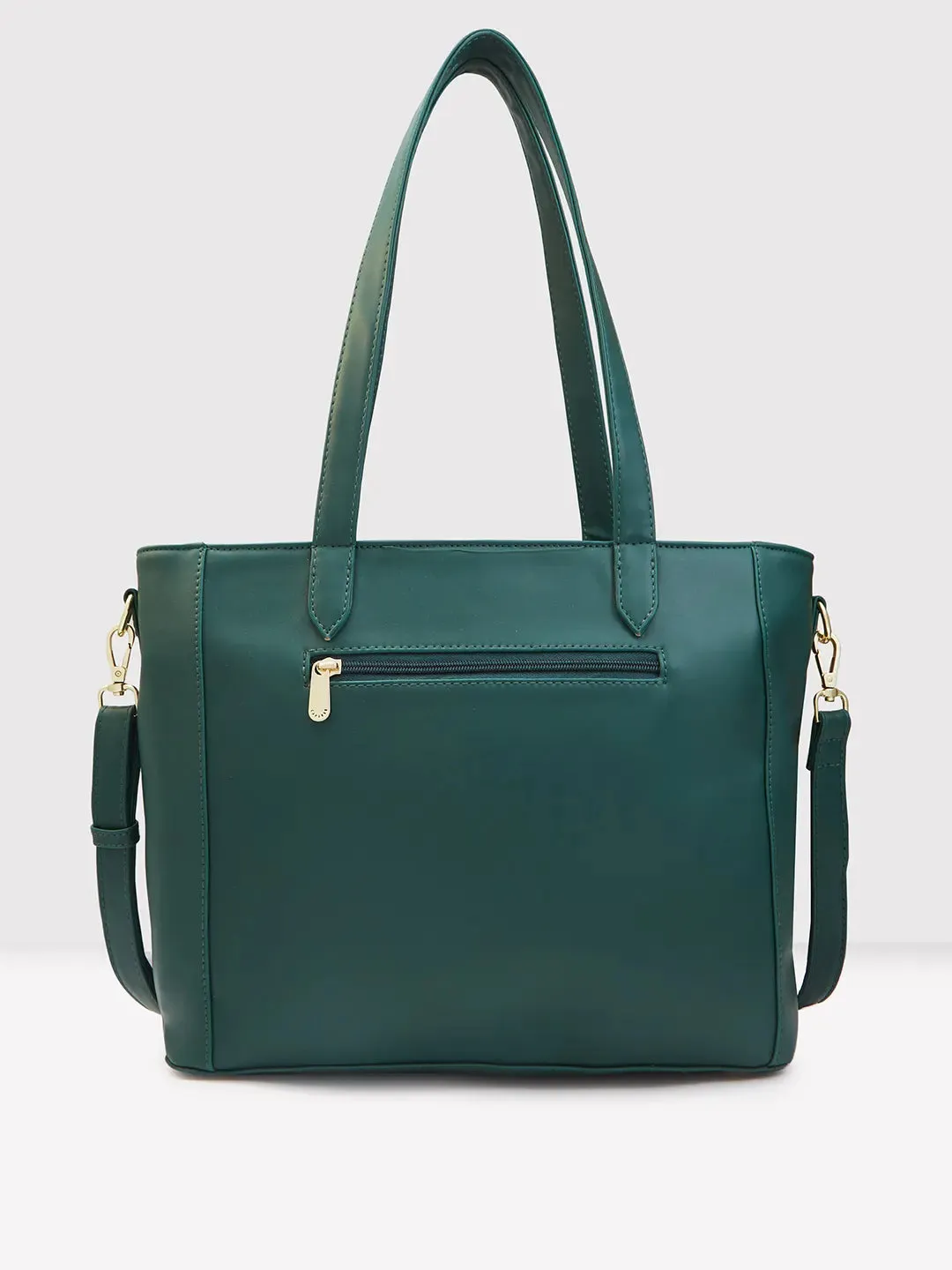 Caprese Dora Tote Large Office Handbag Dark Green