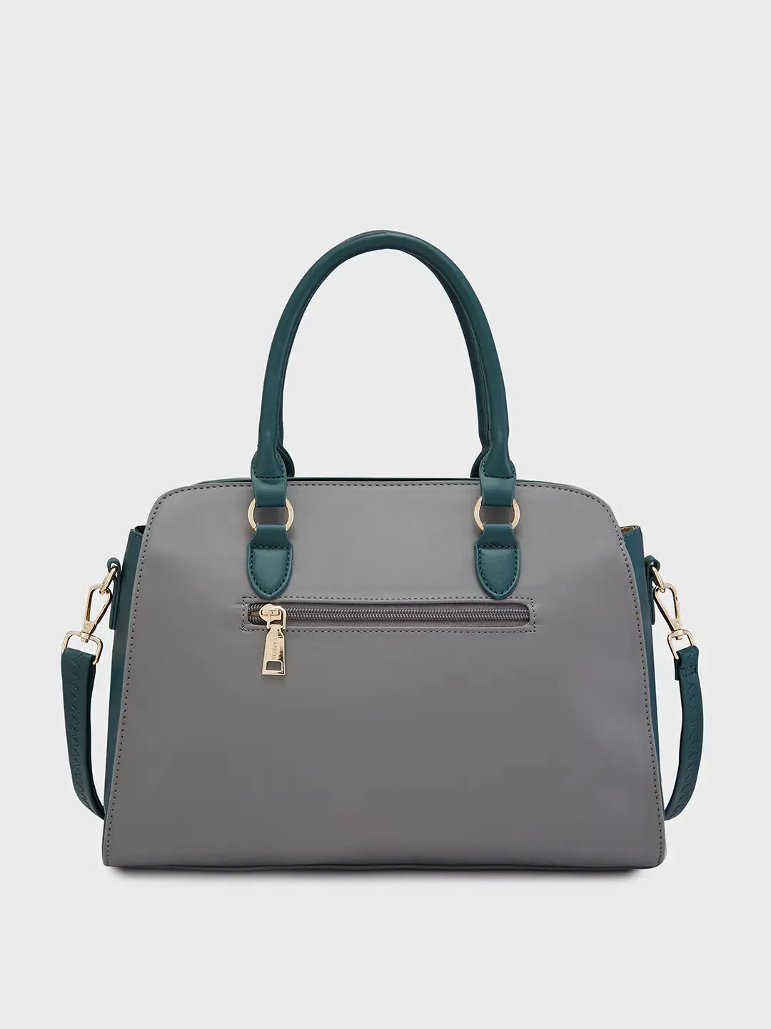 Caprese Foxy Satchel Large Handbag Grey