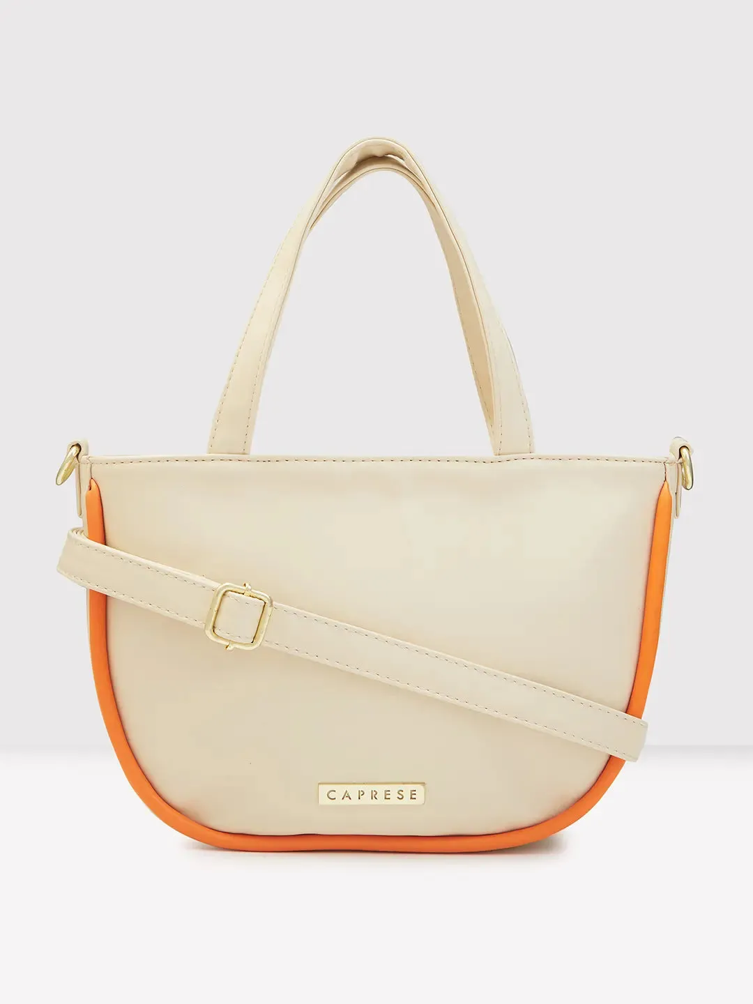 Caprese Gracie Satchel Medium Handbag Cream