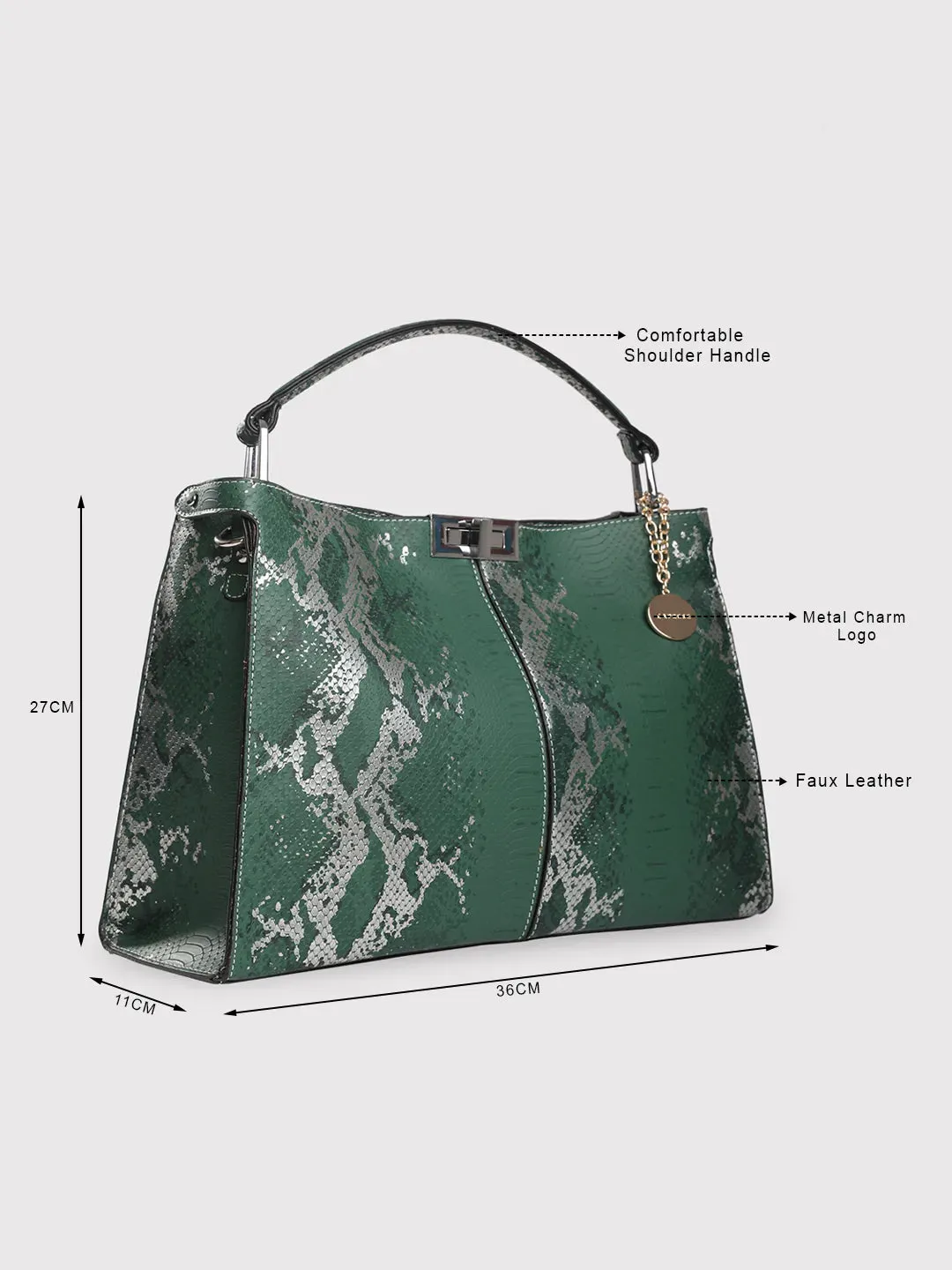 Caprese Lucia Hobo Medium Women'S Handbag Green