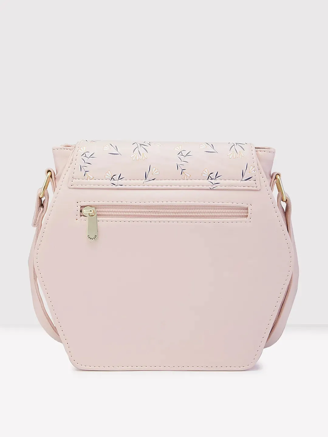 Caprese Merida Sling Medium Printed Women'S Handbag Blush