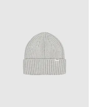 Cotton Knit Beanie - Grey