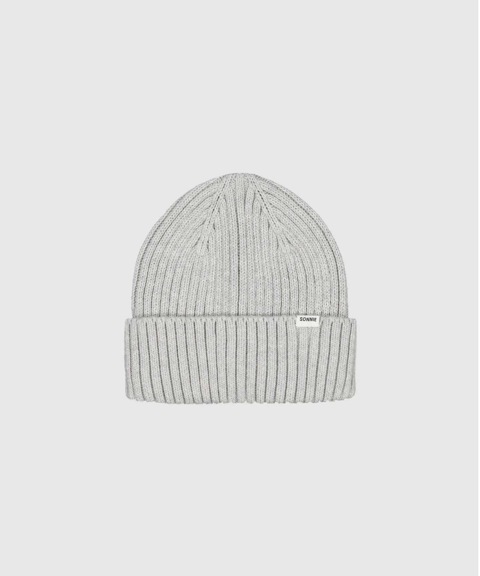 Cotton Knit Beanie - Grey