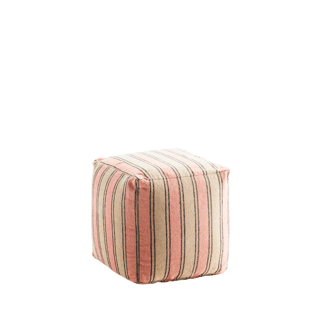 Cotton Stripped Pouffes