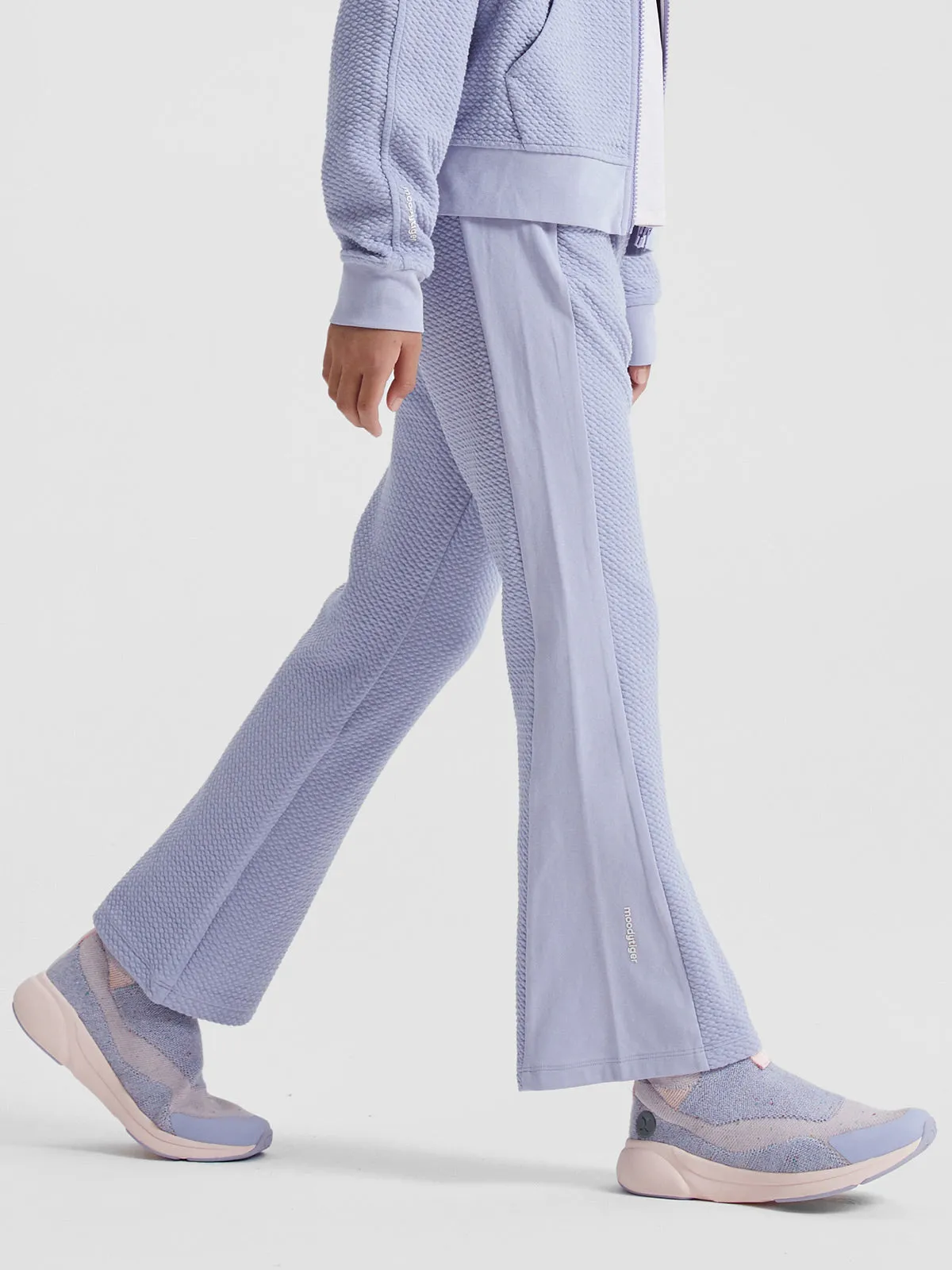 Cotton Wave Bootcut Pants