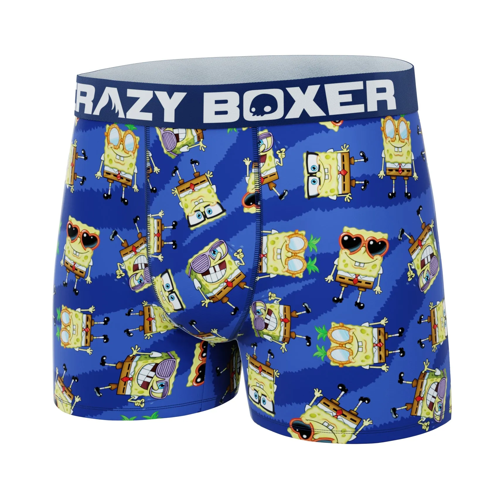 CRAZYBOXER Spongebob Glasses Men's Boxer Briefs