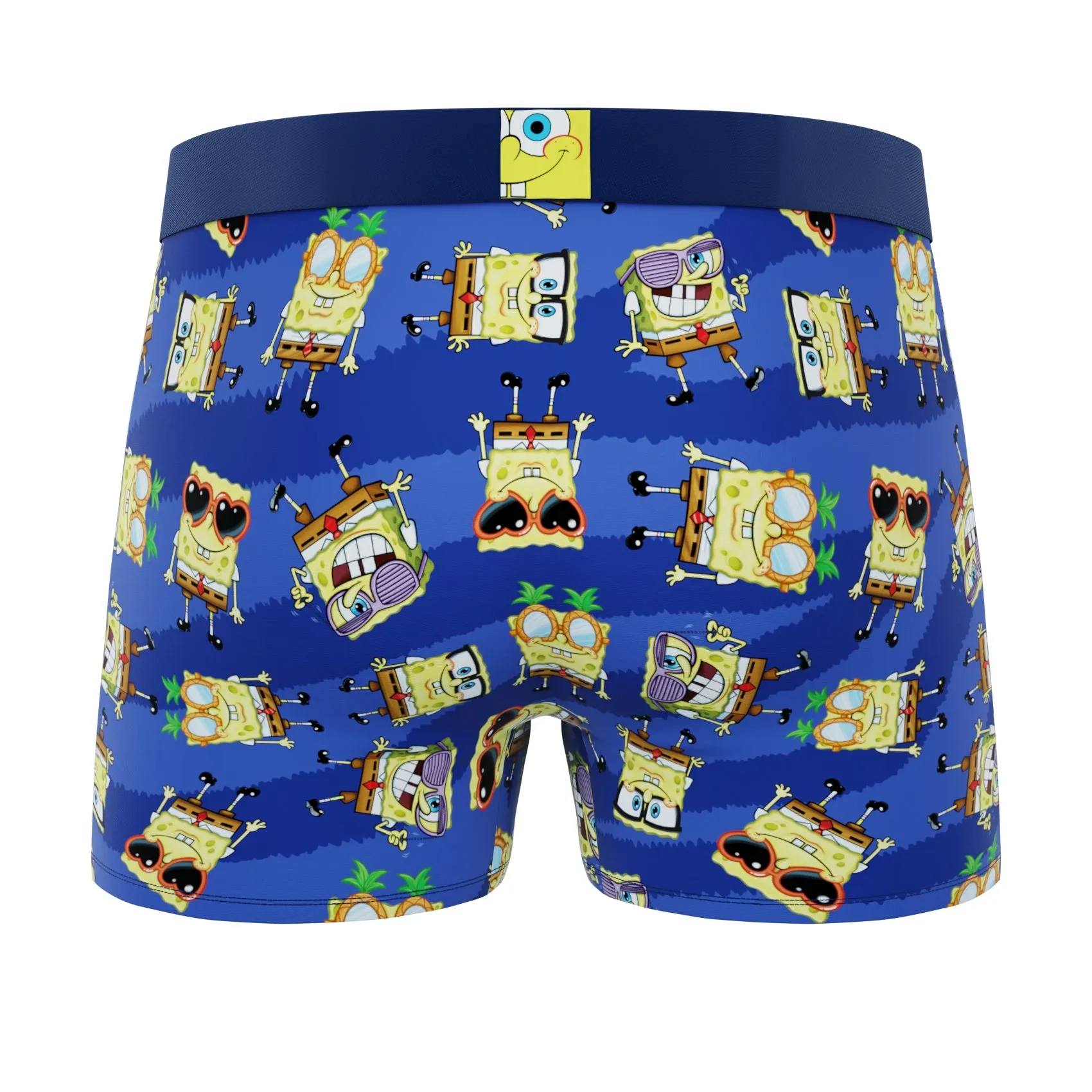 CRAZYBOXER Spongebob Glasses Men's Boxer Briefs