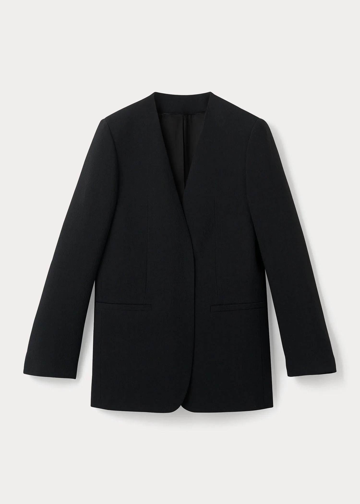 Double vent blazer black