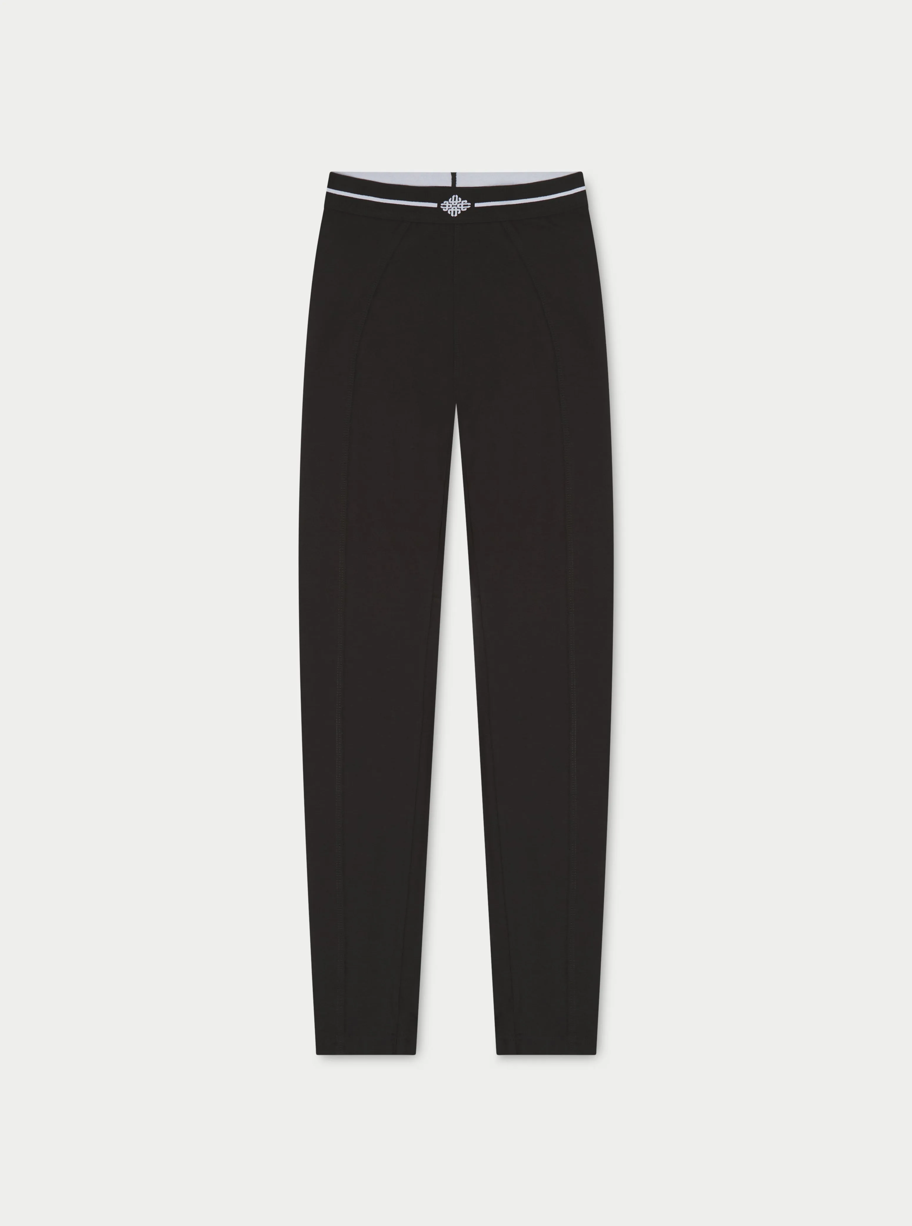 EMBLEM JERSEY LEGGINGS - BLACK