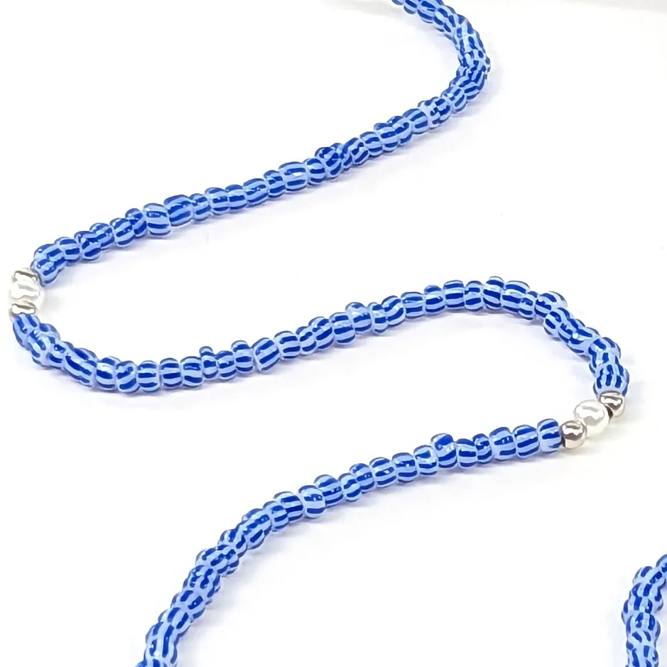 Fashionable Neck Chain for Glasses - Blue Seed Bead