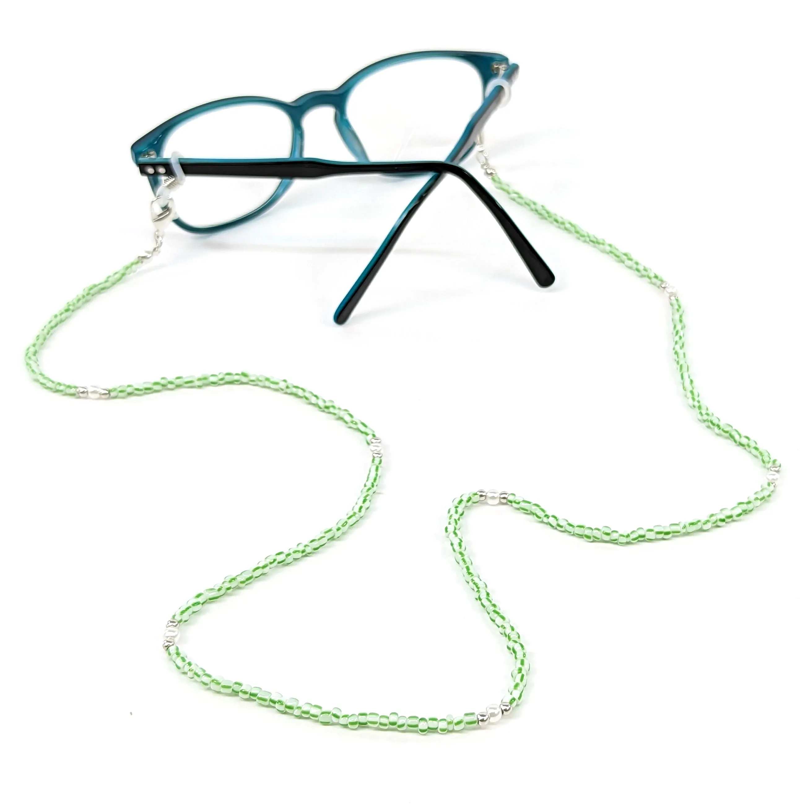 Fashionable Neck Chain for Glasses - Green Seed Bead