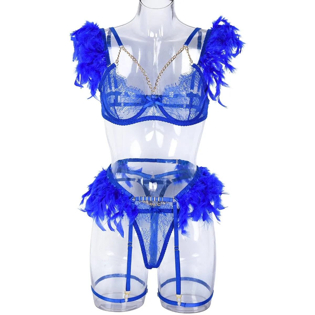 Feathered Temptation Lingerie Set