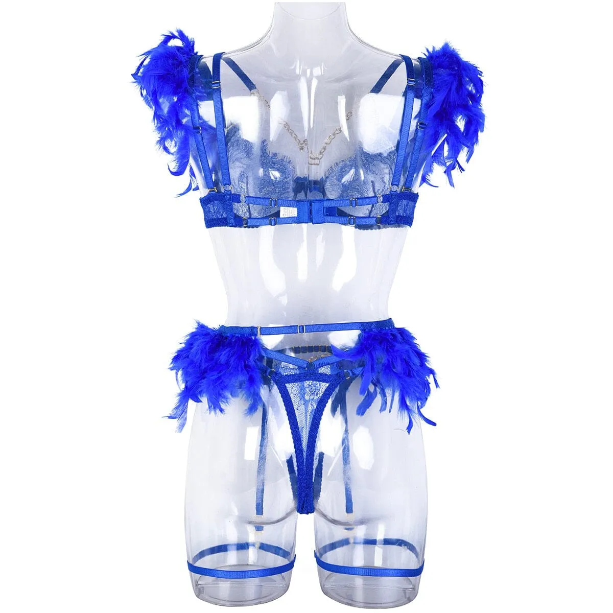 Feathered Temptation Lingerie Set