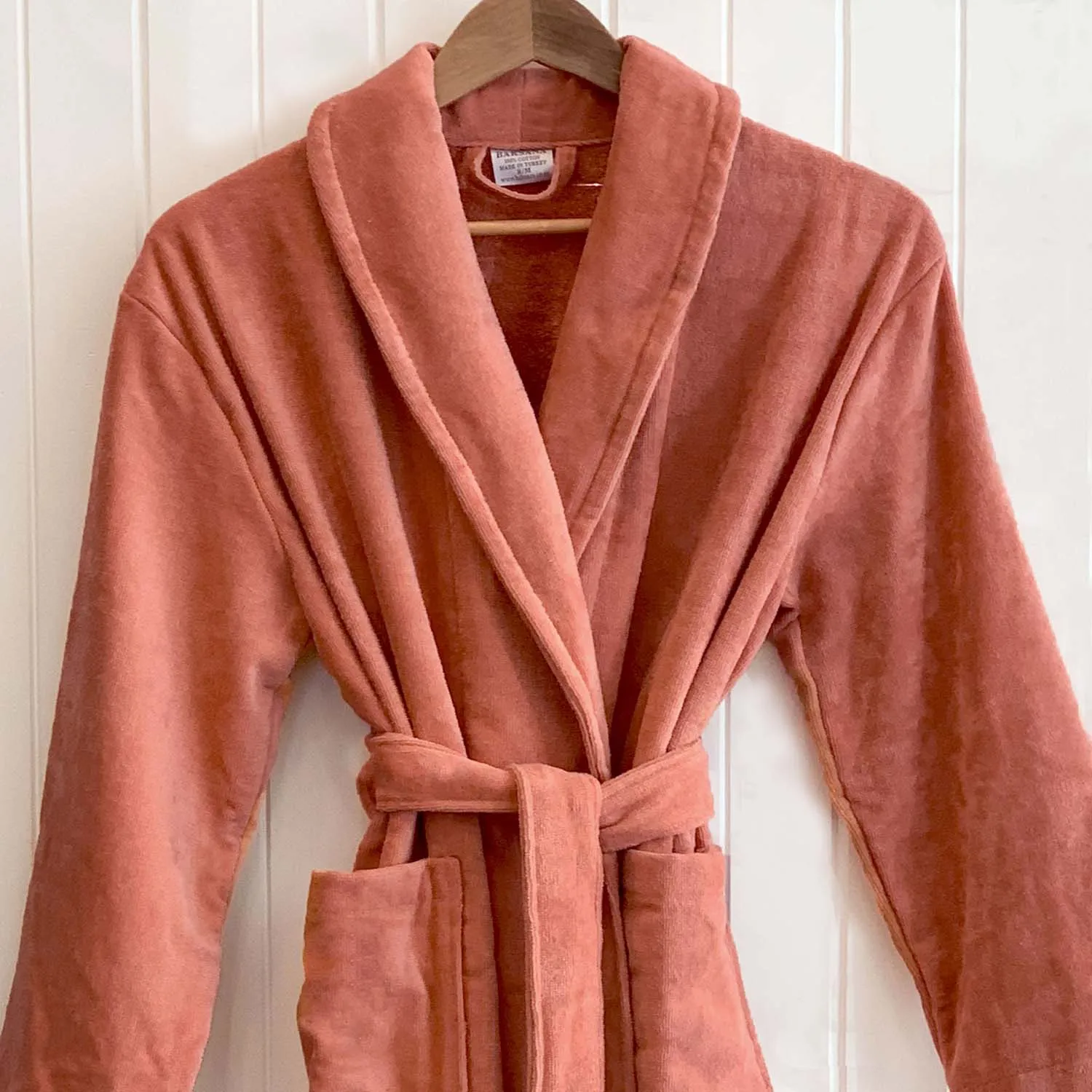 Freya Salmon Cotton Robe