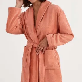 Freya Salmon Cotton Robe