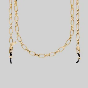 GETAWAY. Chunky Glasses Chain - Gold