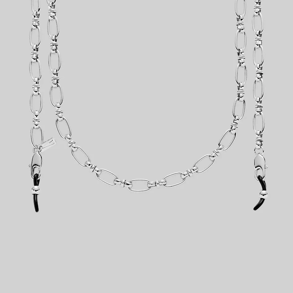 GETAWAY. Chunky Glasses Chain - Silver