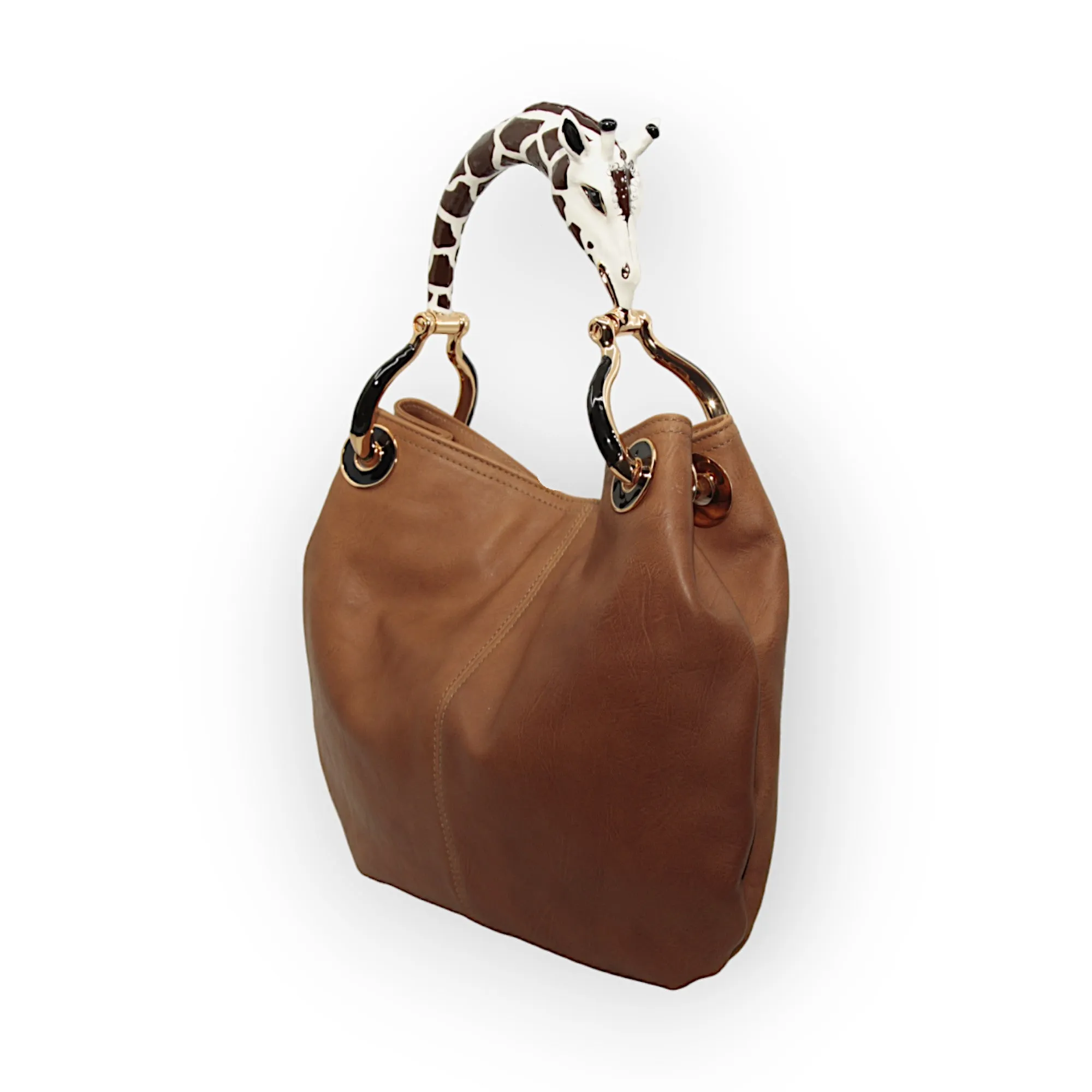 GIRAFFE SMALL HANDBAG IN HIGHT QUALITY LEATHER