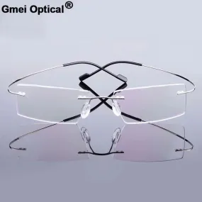 Gmei Optical Fashion Rimless Glasses