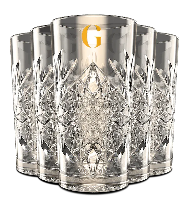 Gold Dry Glasses (6x 33,5cl)