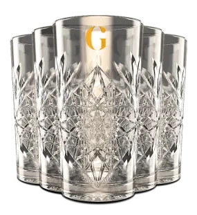 Gold Dry Glasses (6x 33,5cl)