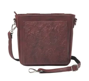 GTM Original Washable Leather Mini Boho with Built-in Wallet Crossbody Purse