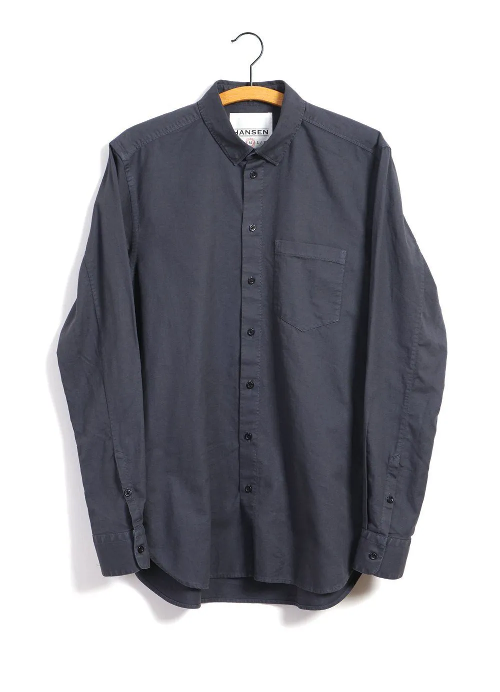 HAAKON | Hidden Button Down Shirt | Blues